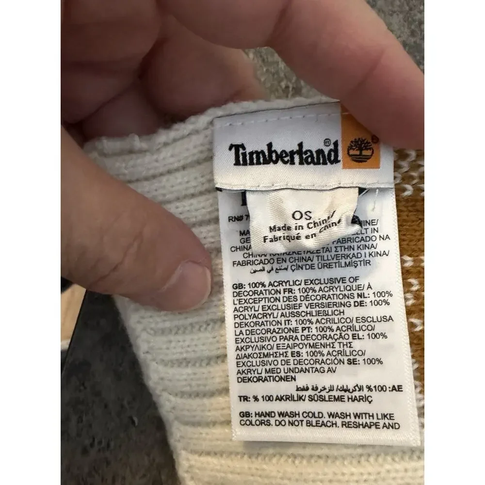 Timberland Buffalo Plaid Scarf‎ Knit Rectangle Preppy Academia Outdoors Camp